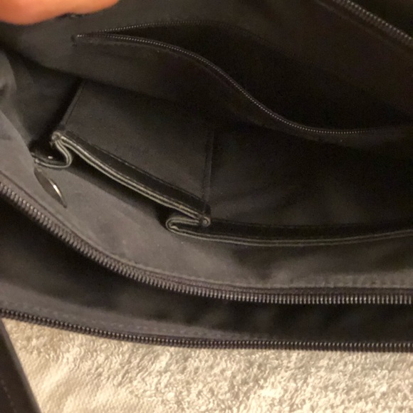 A black leather Tignanello bag. strap attached. - Picture 5 of 8